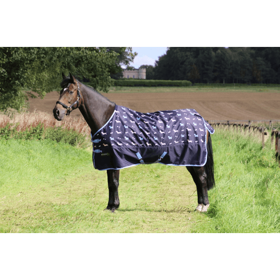 StormX Original Liza Dog 0 Turnout Rug - Navy/Blue/White/Pink