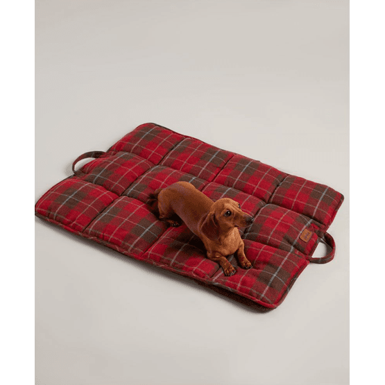 Joules Heritage Tweed Travel Mat - Red