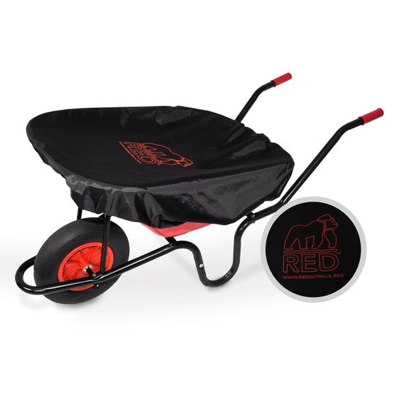 Red Gorilla Wheelbarrow Fabric Cover - Black - One Size