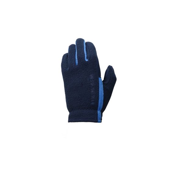 Hy5 Equestrian Children's Fleece Riding Gloves - Navy/Brilliant Blue