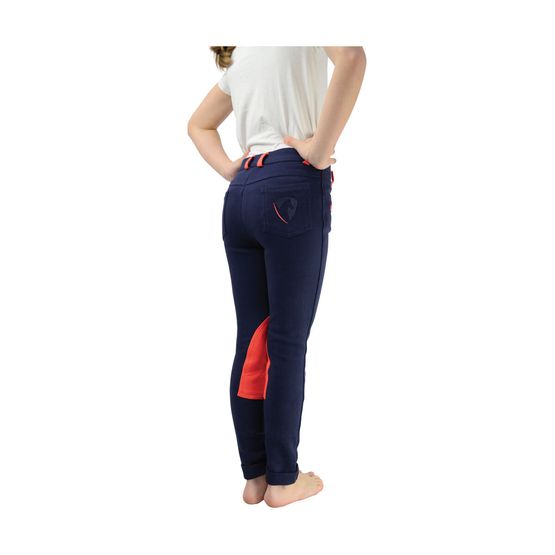 HyPERFORMANCE Belton Children's Jodhpurs - Navy/Red