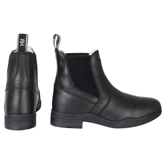 HyLAND Fleece Lined Wax Leather Jodhpur Boot - Black
