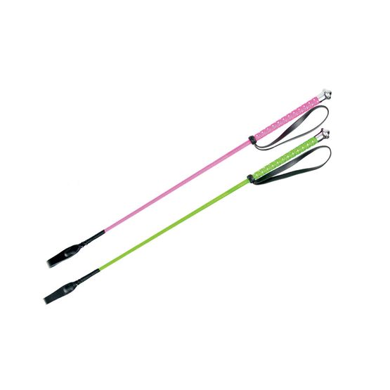 HySCHOOL Neon &amp; Silver Fleck Riding Whip