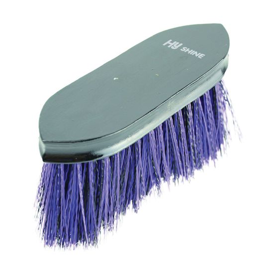 HySHINE Wooden Flick Dandy Brush - Black/Purple - 18 x 5.7cm