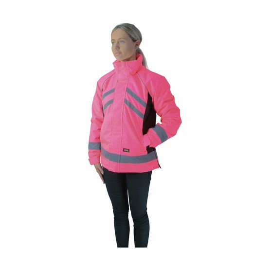 HyVIZ Waterproof Riding Jacket - Pink/Black